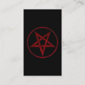 Red Devil Pentagram Rabattkarte (Vorderseite)