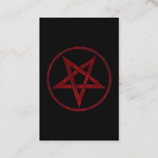 Red Devil Pentagram Rabattkarte (Vorderseite)