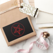 Red Devil Pentagram Rechteckiger Aufkleber (Schenken)