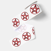 Red Devil Pentagram Ripsband (Rückseite)