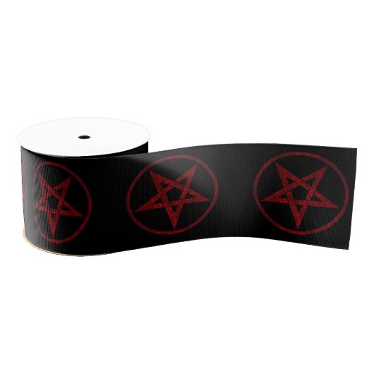 Red Devil Pentagram Ripsband (Spule)
