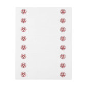 Red Devil Pentagram Rundum-Adressaufkleber (Bogen)