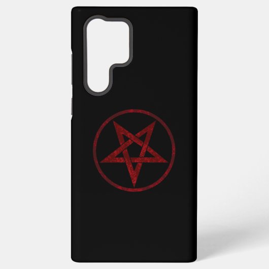 Red Devil Pentagram Samsung Galaxy Hülle (Rückseite)