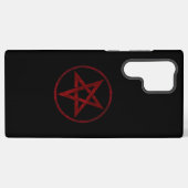 Red Devil Pentagram Samsung Galaxy Hülle (Rückseite (Horizontal))