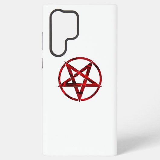 Red Devil Pentagram Samsung Galaxy Hülle (Rückseite)