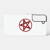 Red Devil Pentagram Samsung Galaxy Hülle (Rückseite (Horizontal))