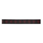 Red Devil Pentagram Satinband (Vorderseite)