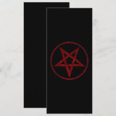 Red Devil Pentagram Save The Date (Vorne/Hinten)