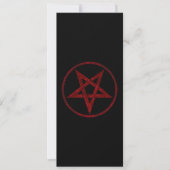 Red Devil Pentagram Save The Date (Vorderseite)