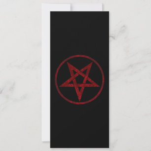 Red Devil Pentagram Save The Date