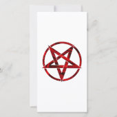 Red Devil Pentagram Save The Date (Vorderseite)