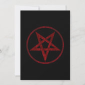 Red Devil Pentagram Save The Date (Vorderseite)