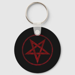 Red Devil Pentagram Schlüsselanhänger