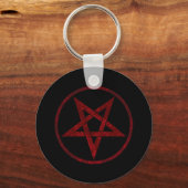Red Devil Pentagram Schlüsselanhänger (Vorderseite)
