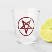 Red Devil Pentagram Schnapsglas (Vorderseite)