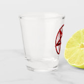 Red Devil Pentagram Schnapsglas (Links)