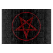 Red Devil Pentagram Schneidebrett (Vorderseite)