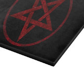 Red Devil Pentagram Schneidebrett (Ecke)