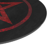 Red Devil Pentagram Schneidebrett (Ecke)