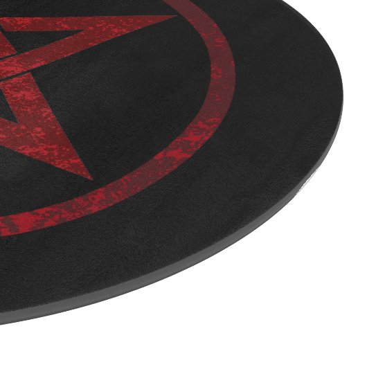 Red Devil Pentagram Schneidebrett (Ecke)
