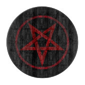 Red Devil Pentagram Schneidebrett (Vorderseite)