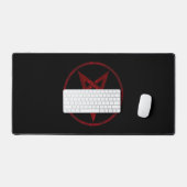 Red Devil Pentagram Schreibtischunterlage (Tastatur & Maus)