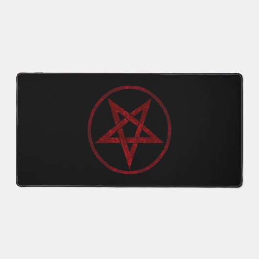 Red Devil Pentagram Schreibtischunterlage (Vorderseite)