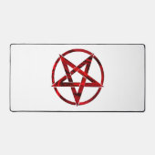 Red Devil Pentagram Schreibtischunterlage (Vorderseite)