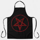 Red Devil Pentagram Schürze (Vorderseite)