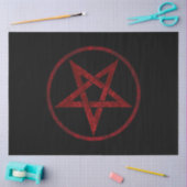 Red Devil Pentagram Seidenpapier (Basteln)