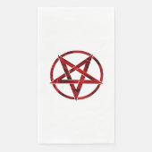 Red Devil Pentagram Serviette (Vorderseite)