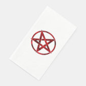 Red Devil Pentagram Serviette (Ecke)