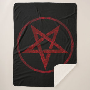 Red Devil Pentagram Sherpadecke