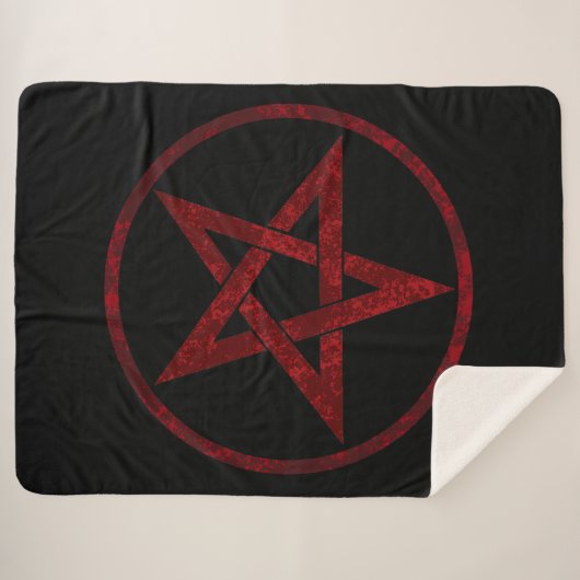 Red Devil Pentagram Sherpadecke (Vorderseite (Horizontal))