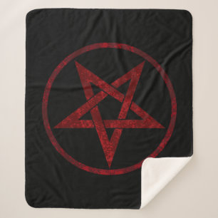 Red Devil Pentagram Sherpadecke