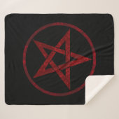 Red Devil Pentagram Sherpadecke (Vorderseite (Horizontal))