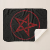 Red Devil Pentagram Sherpadecke (Vorderseite (Horizontal))