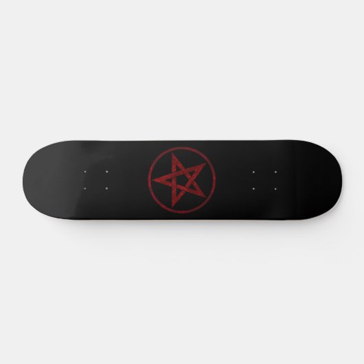 Red Devil Pentagram Skateboard (Horizontal)