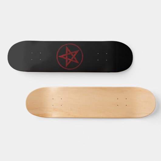 Red Devil Pentagram Skateboard (Horizontal)