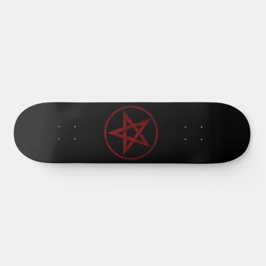 Red Devil Pentagram Skateboard (Horizontal)