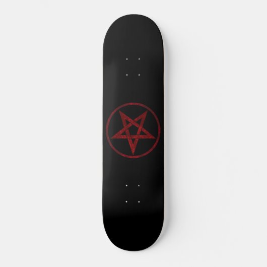 Red Devil Pentagram Skateboard (Vorderseite)