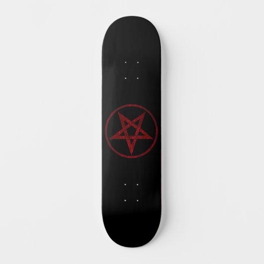 Red Devil Pentagram Skateboard (Vorderseite)