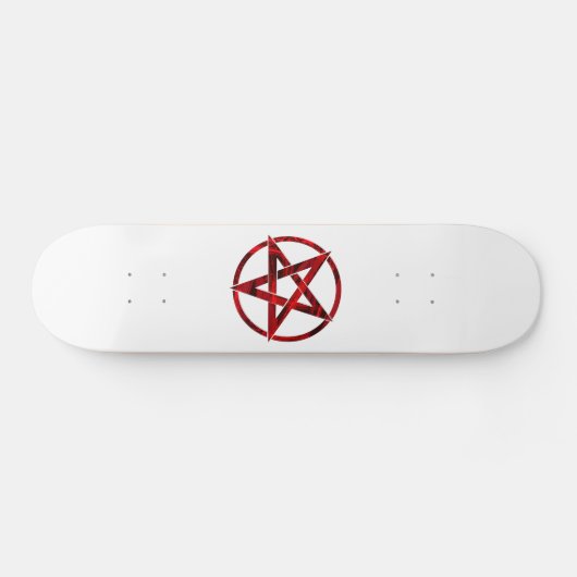 Red Devil Pentagram Skateboard (Horizontal)