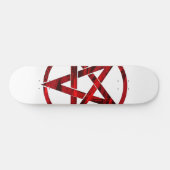 Red Devil Pentagram Skateboard (Horizontal)