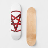 Red Devil Pentagram Skateboard (Vorderseite)