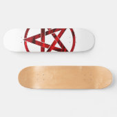 Red Devil Pentagram Skateboard (Horizontal)