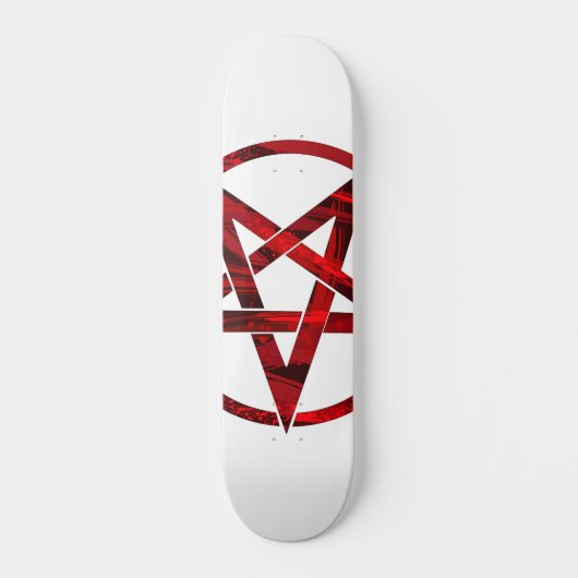 Red Devil Pentagram Skateboard (Vorderseite)