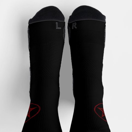 Red Devil Pentagram Socken (Oben)