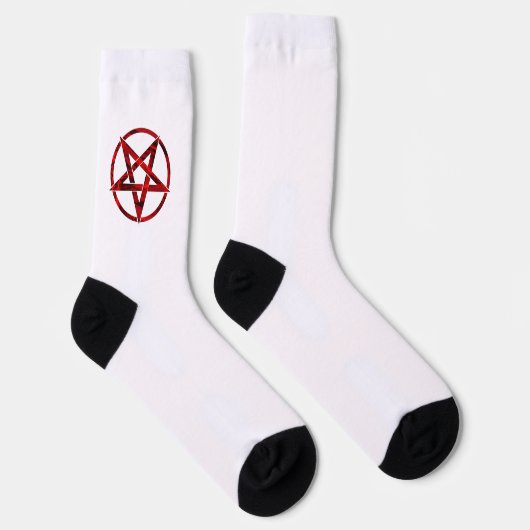 Red Devil Pentagram Socken (Rechts)