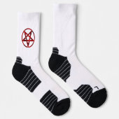 Red Devil Pentagram Socken (Rechts)